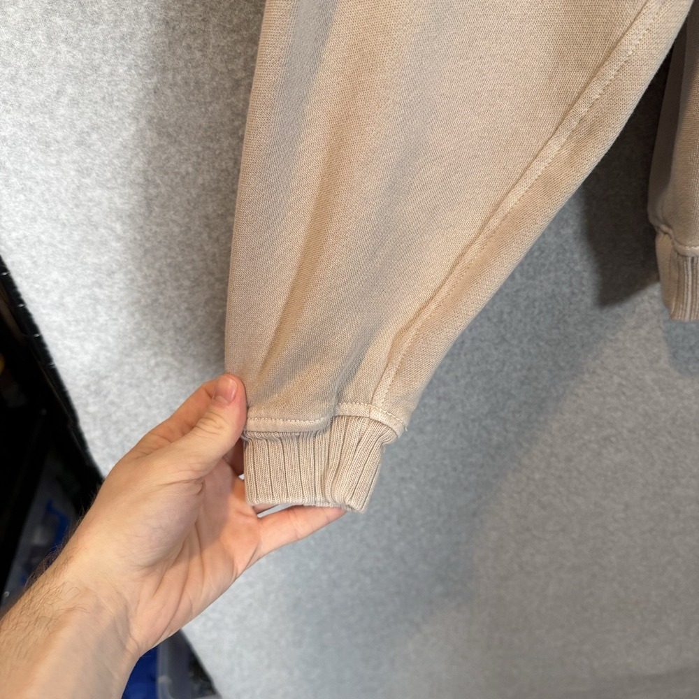 Aerie pullover sweatshirt womens XXS beige cotton snap button 1/2 - Picture 2 of 7